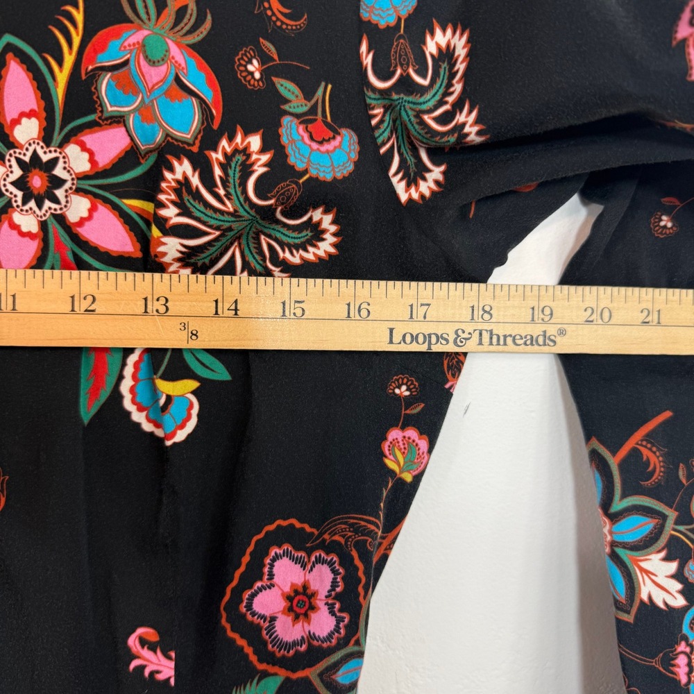 Boden Black Floral Midi Shirt Dress - Picture 13 of 14
